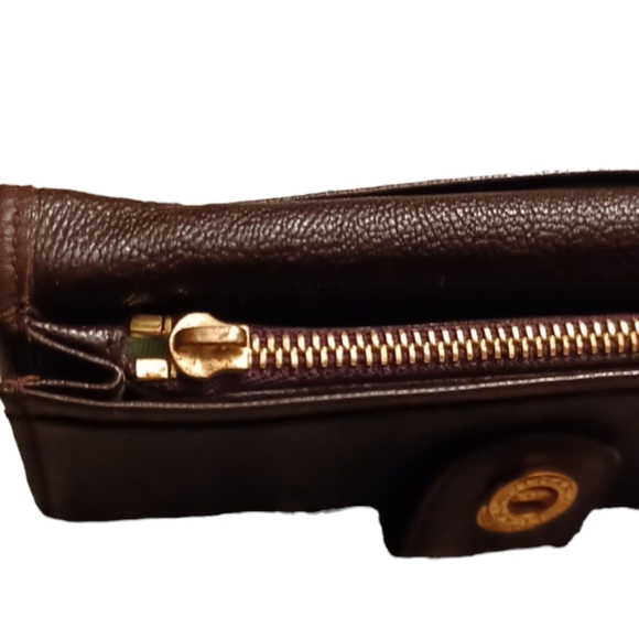 ⚜️BVLGARI DARK BROWN DOPPIO TONDO LEATHER BI-FOLD WALLET - Picture 9 of 15